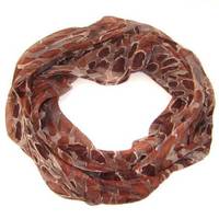 Scarf patterned brown