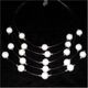 Necklace five sting pearl