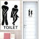 Funny men & women toilet sign - decal sticker