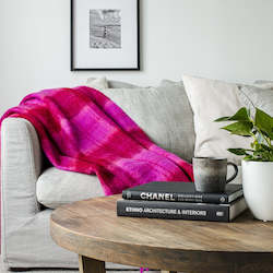 Internet only: Cromwell Cherry Mohair Throw