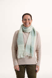 Internet only: Mohair Scarf - Helwick Greens