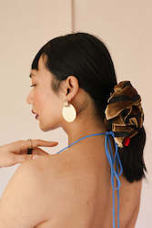 Clothing: Silk Scrunchie ~ Bronze DevorÃ©