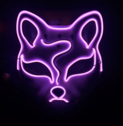 EL Wire Mask - Fox