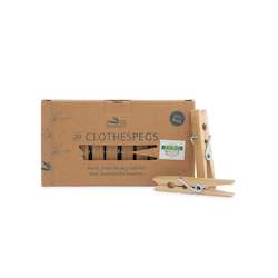 Bamboo Clothing Pegs