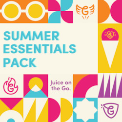 Vegetable juices or soups: Summer essentials pack.