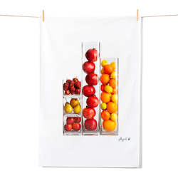 Gift: Tea Towel - Fruit Vases