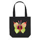 Cotton Canvas Tote Bag - Anthurium Butterfly