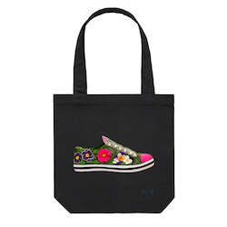 Gift: Cotton Canvas Tote Bag - Pansy Shoe