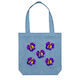 Cotton Canvas Tote Bag - Lavender Butterflies