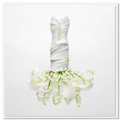 Lily of the Valley Dress Greeting Card