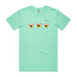 Cotton T-Shirt_Anthurium Butterflies
