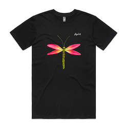 Cotton T-Shirt_Pink Lily Dragonfly