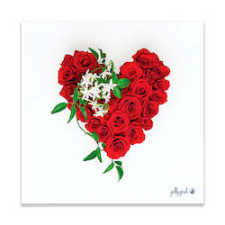Gift: Fine Art Print_Red Rose Heart