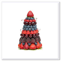 Gift: Christmas Greeting Card - Mixed Berry Stack Tree