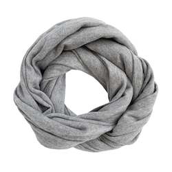 GREY chunky wool scarf