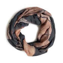 BALTIC LOG STACKS skinny wool scarf