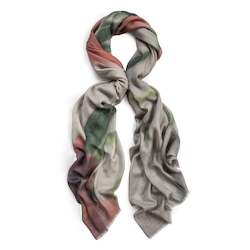 Personal accessories: GOMPHRENA STRAWBERRIES linen blend scarf