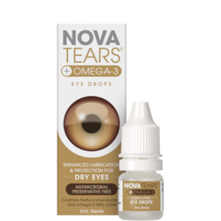 Eye Care: NovaTearsÂ®+ Omega-3 Eye Drops, 3mL