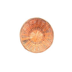 Bamboo Baskets: Bamboo Round basket (XS) 15x6cm