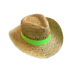 Flax: Flax Hat with green band