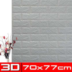 Home Decor: 7mm Wall Tile Sticker Sheet - Grey