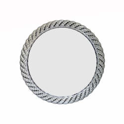 Home Decor: Round Wall Mirror - Silver