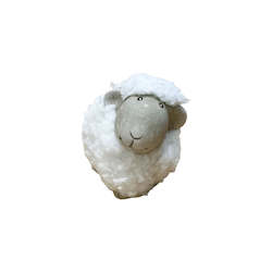 Home Decor: Ceramic Sheep With Fur