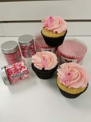 Cake: Pink Ribbon Cupcakes