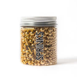 Cake: Sprinks - Bubble & Bounce Shiny Gold Sprinkles - 75g