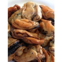 Fresh smoked mussels, garlic flavour