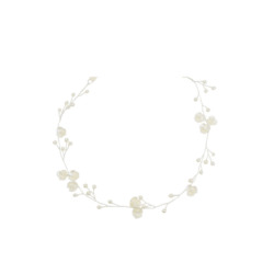 Hair Adornment: ANNA - DAINTY PEARL & BLOSSOM INSPIRED FLORAL SINGLE VINE