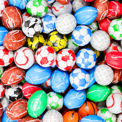 Confectionery: Chocolate Sports Ball Mix 100g