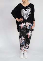 Made In Italy Adriana Floral Jeggings
