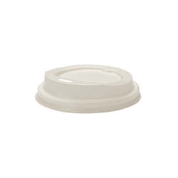 Hot Cups: CPLA lids - 8/12/16 cups - white