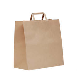 Paper Bags: Flat Handle Checkout Bag - Small
