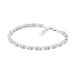 Jewellery: Ellani CZ Baguette Tennis Bracelet