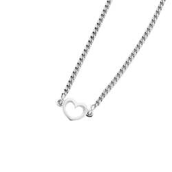 Jewellery: Karen Walker Mini Heart Necklace Silver
