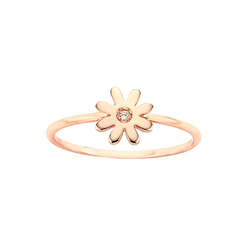 Jewellery: Karen Walker Mini Daisy Ring Rose Gold