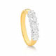 9ct Yellow Gold Diamond Five Stone Ring
