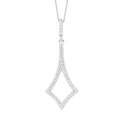 Jewellery: Ellani 40mm Open Diamond Shaped Pendant