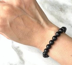 Internet only: EMF Protection Shungite Bracelet with 8mm Beads