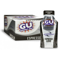 GU Energy Gels - Espresso Love - 24 packets 40mg caffeine