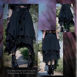 Clothing: Vortex Asymmetric Layered Skirt - Size 10 to 12