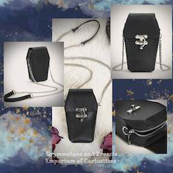 Clothing: Coffin Crossbody Purse - Cellphone Holder