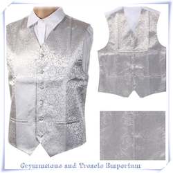 Clothing: Waistcoat - Silver Swirl