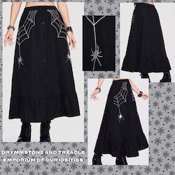 Along Came A Spider Maxi Skirt - Size 10 to 14