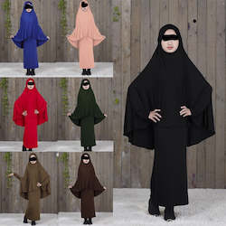 Girl's 2 Piece Jilbab Prayer Dress