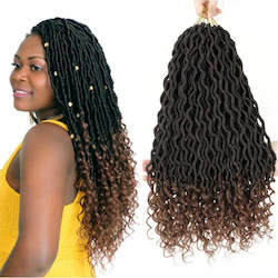 Frontpage: Curly Goddess Faux Locs 20"