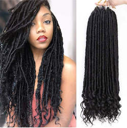 Frontpage: Faux Locs Crochet Hair 20 Inch Straight
