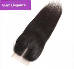 Weaving Hair: Brazilian Hair Closures Straight Hair Human Hair 4*4 Lace Closure